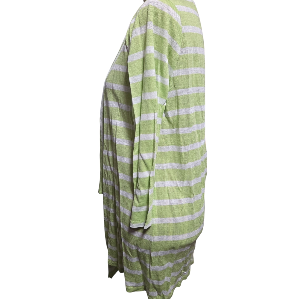 🎉HP🎉 J. Jill Light Green Striped Cardigan - Picture 4 of 6